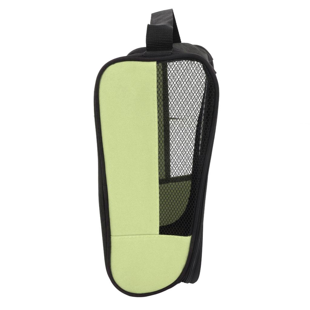 Dustproof Breathable Golf Shoe Bag Portable Golf Shoe Storage Bag for Travel Men Women Black Green