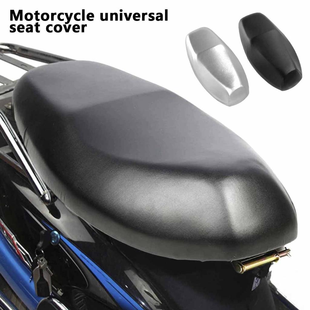 Motorcycle Seat Cover PU Elastic Motorcycle Seat Protector Leather Universal Motorcycle Seat Full Set Waterproof Sun Shield