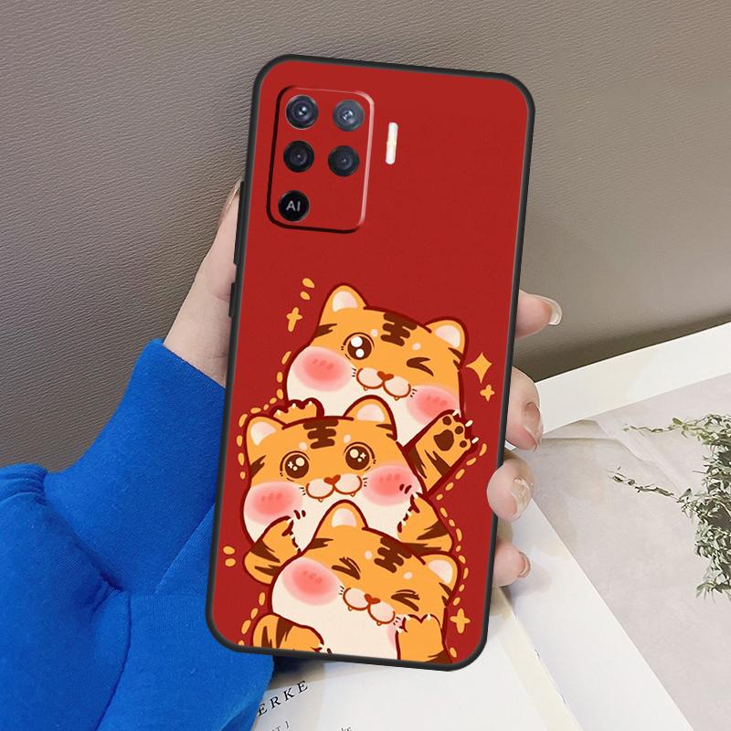 

Забавный Мультяшный Чехол с Тигром Для Oppo A76 A16 A96 A17 A18 A60 A80 A40 A38 A58 A78 A98 A94 A74 A54 A15 A57 A77 A5 Pro OPPO A38 4G