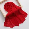 Rechteckiger Chiffon-Schal mit Perlenmuster: Vielseitiges Kopftuch und Schal für Damen.