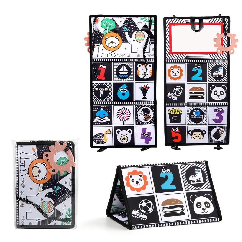 

Cloth Fabric Washable Book Babies Tearresistant Pages And Images Colorful Black White