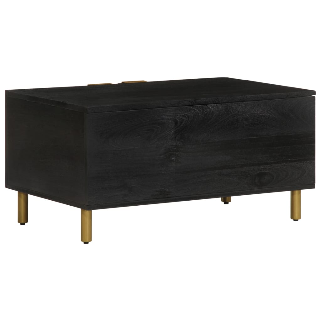  Coffee Table, Black, 80x50x40 Cm, Wood-based Material