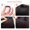 12Pcs Synthetic Hair Glitter Tinsel Hair Sparkle Hair Tinsel Kit  Highlights Hair Accessories