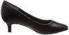 Randa Women's KP08603 3E/Stress-Free Round Toe Pumps, Size 24.5cm, Black/Small