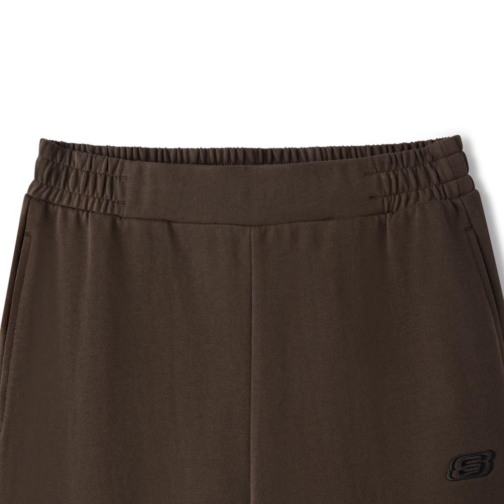 Skechers Solid Color Breathable Mid-Rise Knitted Sports Pants Women Bottoms L126W045-05U5