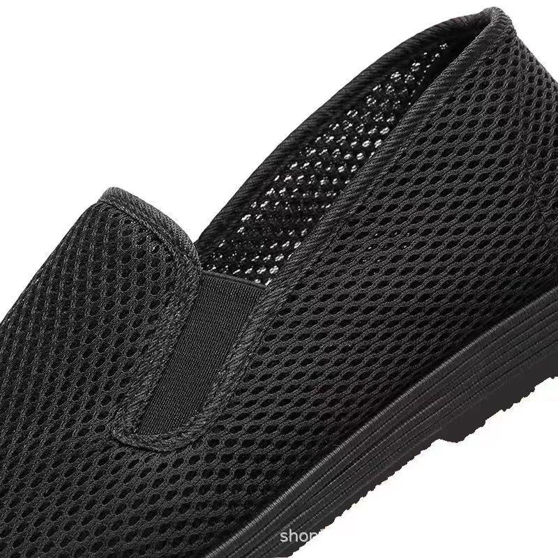 Scarpe Casual da Uomo Slip-On in Rete Traspirante Mocassini Piatti Leggeri