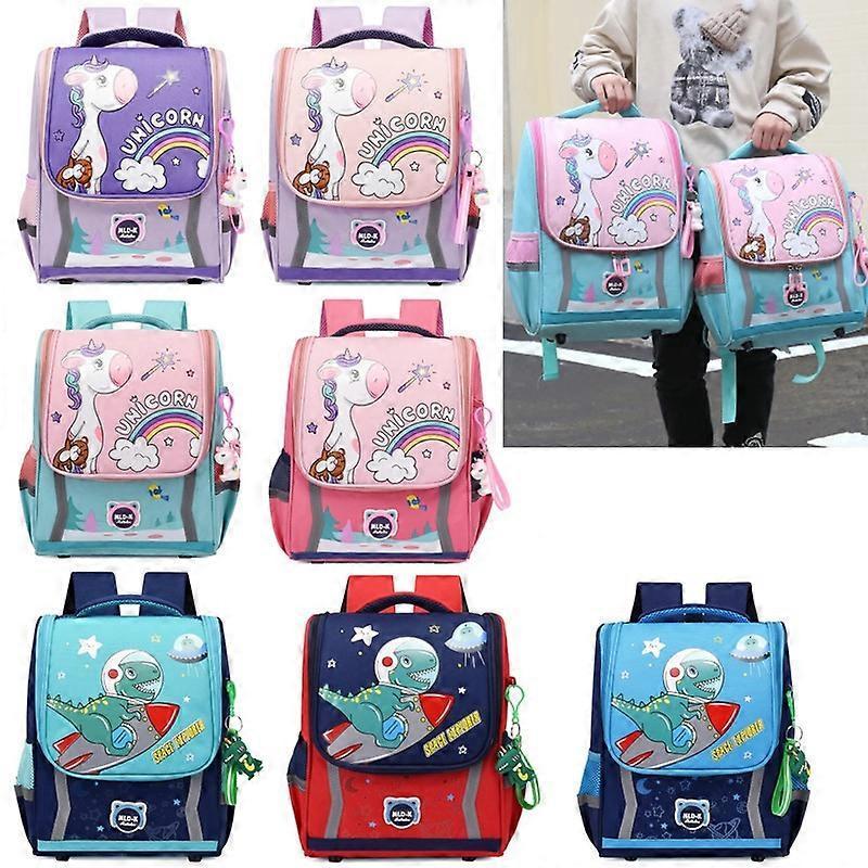 Kindergarten Children Cute Cartoon Backpack School Bag, Color: Large Red