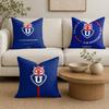 Chile Uuniversity Logo Cushion Cover Organic Linen Square Pillow Case Durable Nonallergenic And Kind To Skin