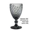 Vintage geprässter Rotweinglas - Elegantes dickes Glas für Hochzeiten & Dekoration