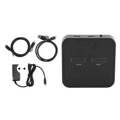 M.2 NVMe Duplicator Dual Bay 10Gbps Offline Clone USB C M.2 NVMe SSD Docking Station for NVMe PCIe