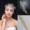 Sparkling Rhinestone Headdress Luxury Bridal Tiaras Head Chain  Bridal Party