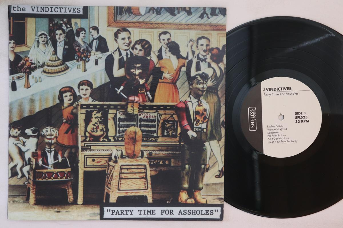

10inch Record VINDICTIVES Party Time For Assholes SFLS251 SELFLESS 1994 US Rock Used