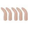 Silicone Practice Silicone Nail Training Flexible Joint Nail Finger Models for DIY Bendable Fake Training Fingers for Nail Art Skin Fingers, 5pcs,