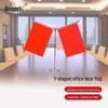 Ancai Rui Y-Shaped Red Desk Flag Ornament