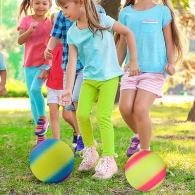 Yırtılmaya dayanıklı Şişme Eğlence Çevre Koruma Zıplayan 8,5 İnç Tekme Topu Çocuk Oyuncağı
