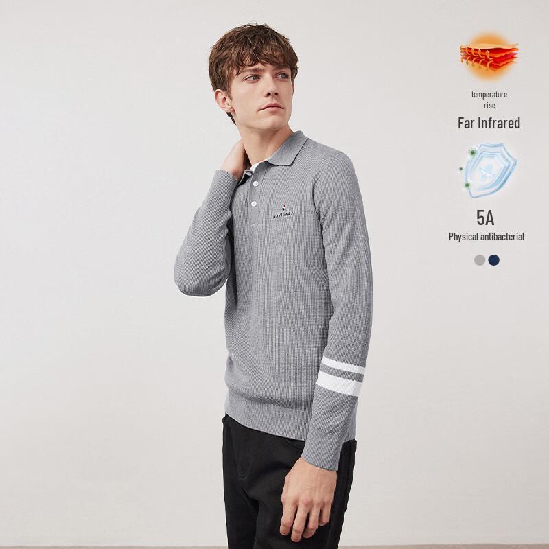 Navigare Men's Polo Collar Knit Sweater