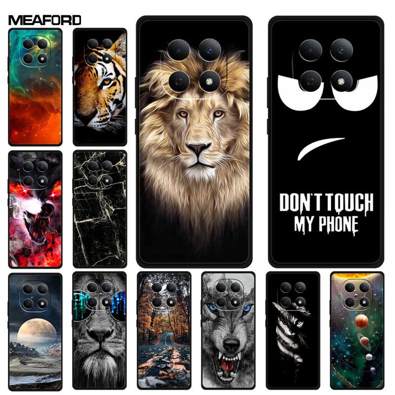 Cover For Xiaomi POCO M8 Case Funda For POCO M 8 Bumper Protective Luxury TPU Soft Silicone Back Phone Cover Animals Lion Tiger
