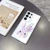 Pastel Rabbit with Lavender Case for Samsung Galaxy S26 S25 S24 S23 S22 S21 S20 FE Plus Soft TPU Slim Fit Shockproof Cover
