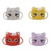 Adorable Cartoon Cat Girls Shoulder Bag 2024 New Fashionable Kids Purse
