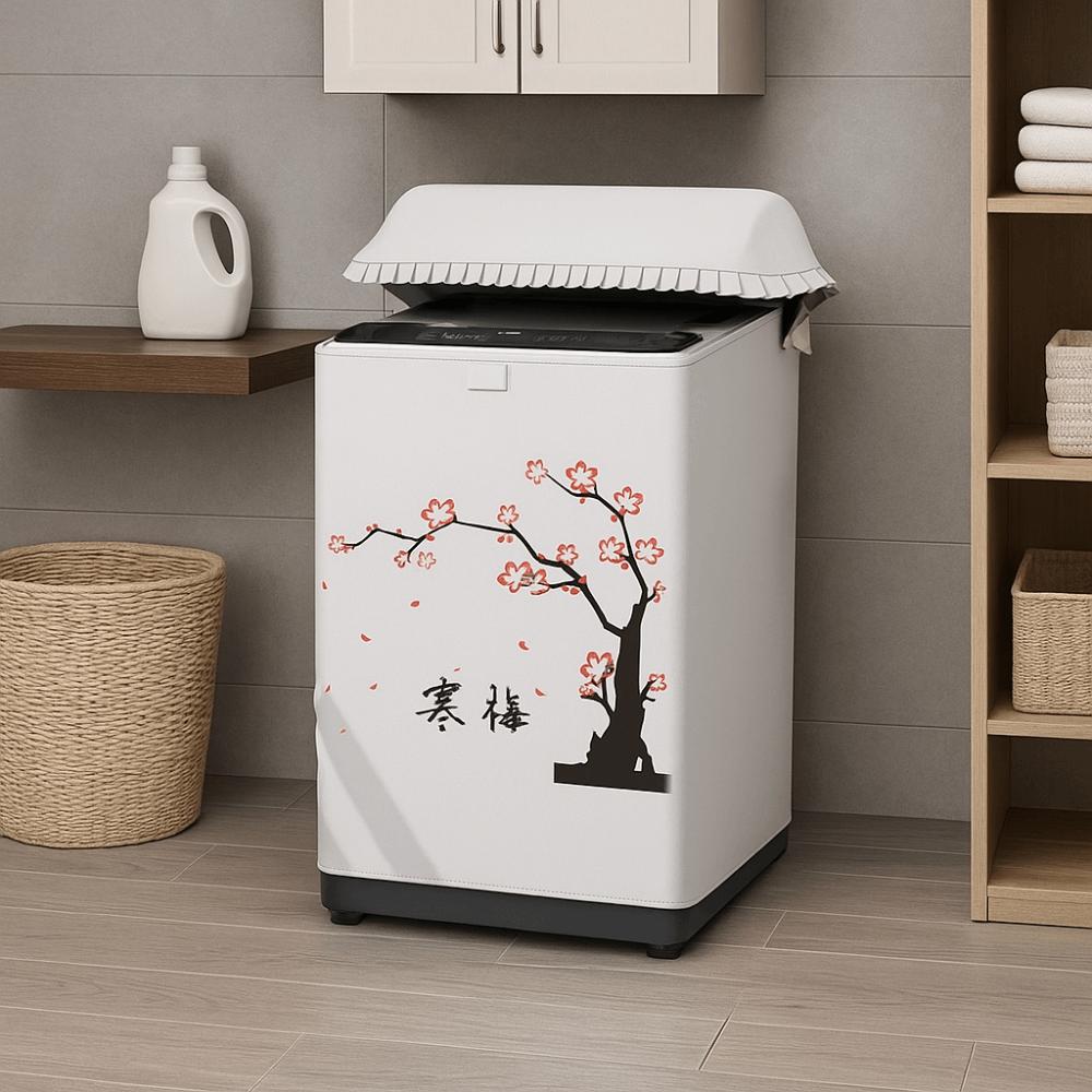 Sunscreen Washing Machine Cover Waterproof Dust-proof Cover Universal Top Open Cover Home Decor