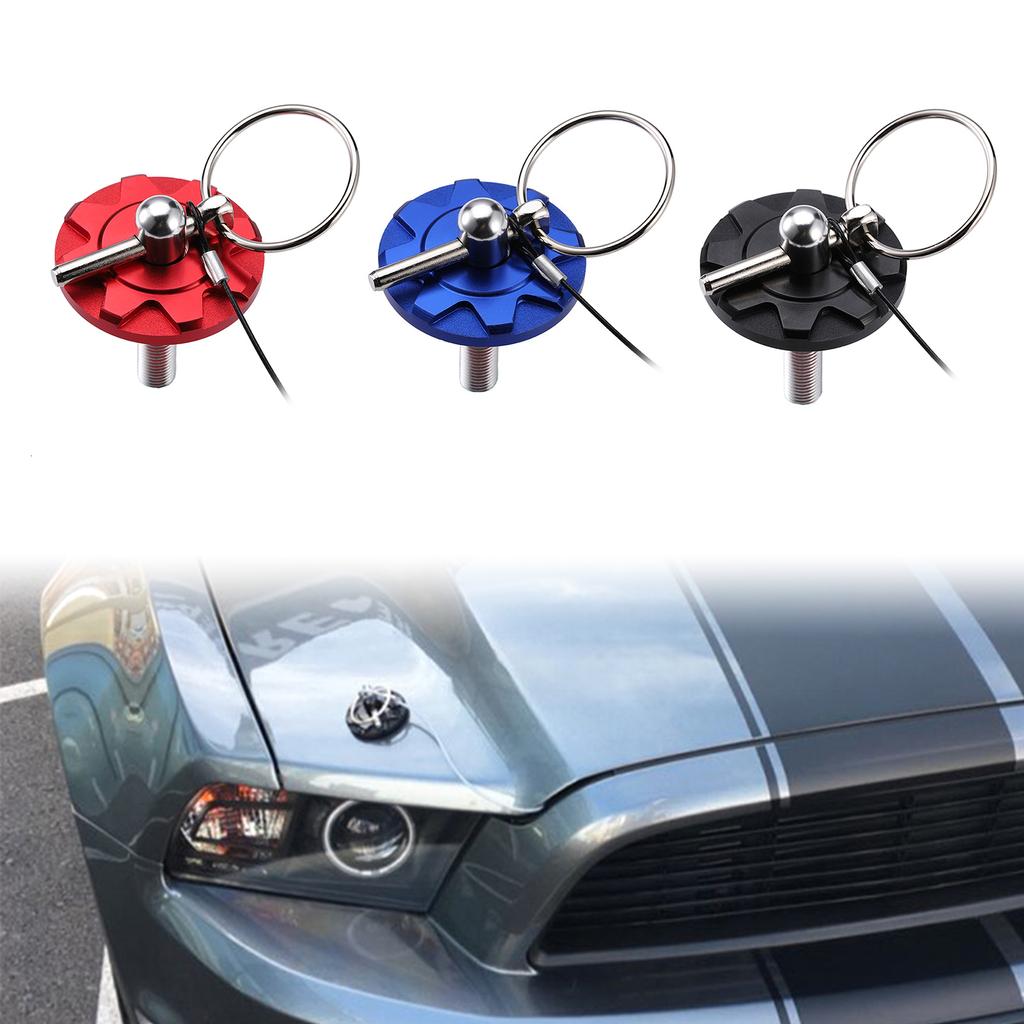 Kit Bloccaggio Perno Cofano Auto - Acciaio Inox, Universale, Per Auto Sportive E Da Corsa