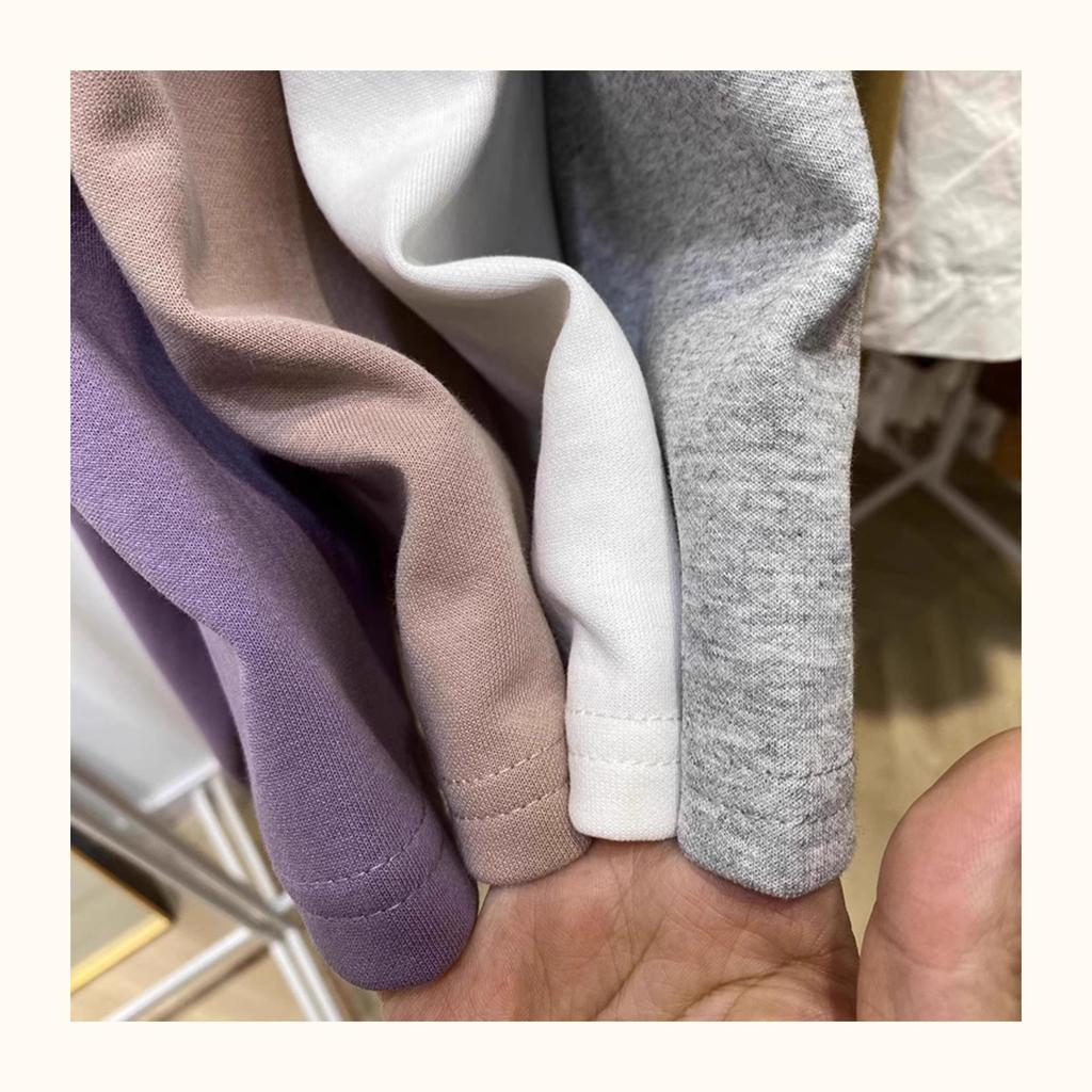 Women's Loose Fit Round Neck Tee with Irregular Slit Design - 2024 Korean Summer Style