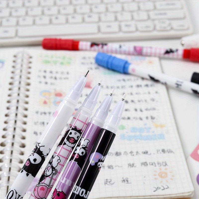 12pcs Kuromi Sanrio cartoon cute elf spin pen special pen spin gift pen signature pen 0.5mm black