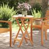 VidaXL Folding Garden Table Ø60x75 Cm Solid Acacia Wood, Table, Folding Table, Camping Table, Dining Table, Table 4004909