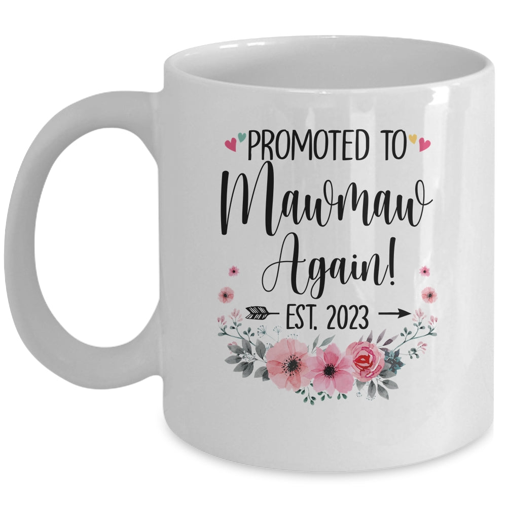 Povýšena na Big Sister Again 2023 Oznámení o těhotenství Hrnek na kávu Text Keramické šálky Kreativní hrnek Novorozeně Roztomilé hrnky Dárky