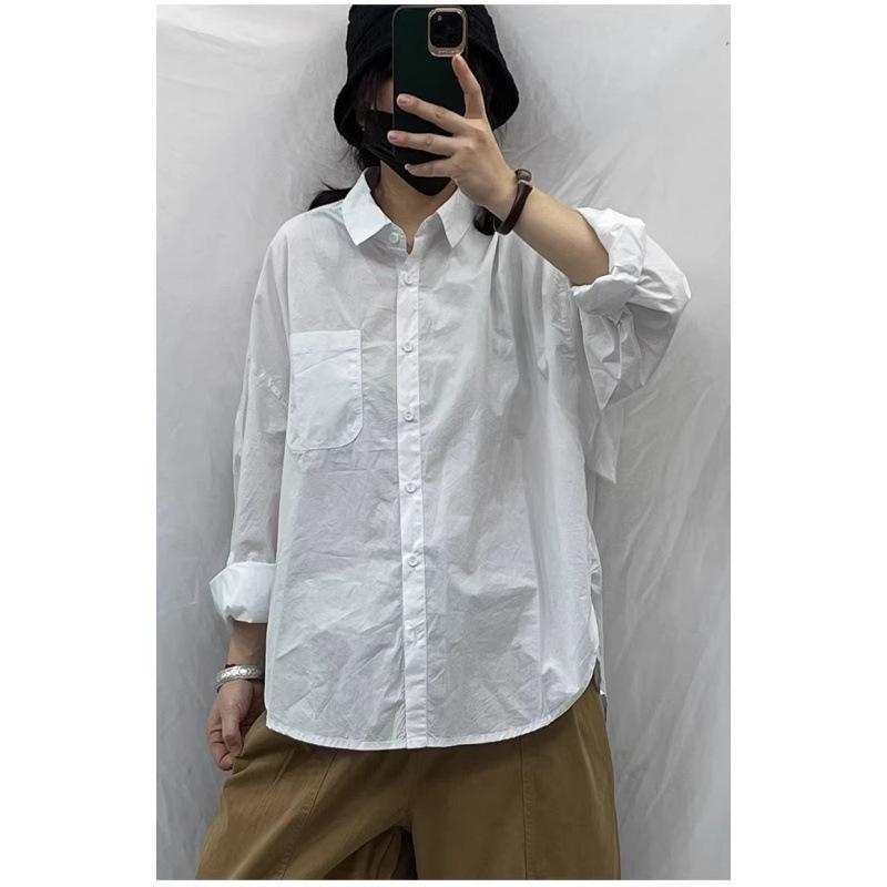 Women s Retro French Long Sleeve Casual Plus Size Top XL