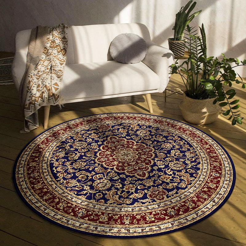 Moroccan luxury Round Carpet Living Room Decoration Large Area Rugs for Bedroom Home Rocking Chair Floor Mat Washable Nordic Rug