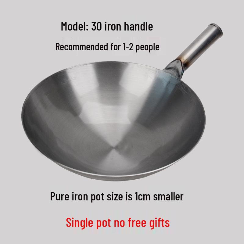 

Традиційний потовщений чавунний вок: Велика сковорода для смаження вок для домашніх кухарів та шеф-кухарів ресторанів Default Size