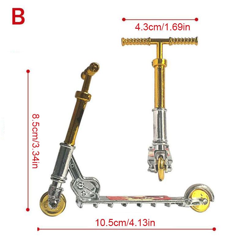 

1 шт. Мини-самокат на пальцах, двухколесный самокат, детские велосипеды, самокат, фингерборд, самокаты Q7H7 Gold+silver-8.5*10.5cm
