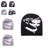 Fashion Figure Portraits And Letter Patterns Men Casual Knitted Hats For Autumn Wear