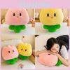 Cute Tulip Shaped Plush Pillow Cozy Floral Throw Cushion For Girls