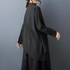 Long Sleeve Oversized Black Shirts & Blouses for Blouse Casual Loose Spring Autumn Tops Women Button Up Shirt