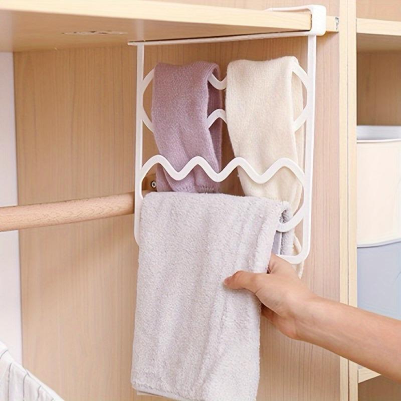 10Pack Adjustable Shelf Dividers Plastic Closet Organizer for Wardrobe Cupboard Bookcase Space-Saving Storage Rack Shelf Divider