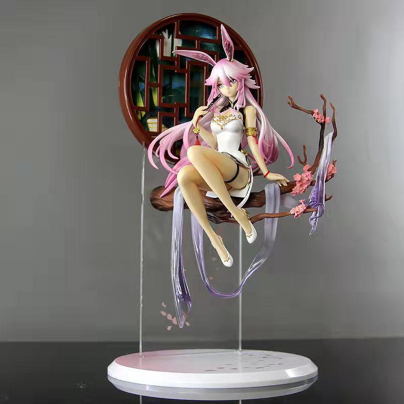 19CM Anime Game MmiHoYo Figure Two Models Yae Sakura Sitting Position Anime Model Toys Gifts Collection Decoration Ornaments PVC
