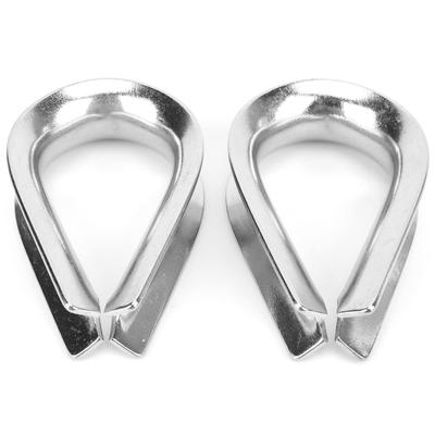 2pcs 20mm M20 Stainless Steel Wire Rope Cable Thimbles for 20mm Diameter Wire Rope Cable
