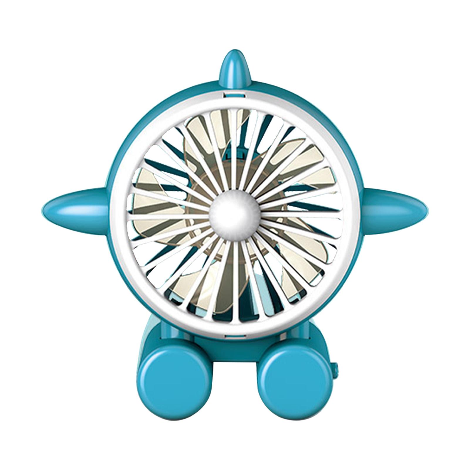 USB Desk Fan Silent Operation Small But Powerful Desktop Personal Fan Mini Portable Air Circulator Fan For Student Dormitories синий