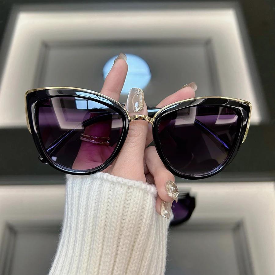 Vintage Cat Eye Sunglasses Women Men Fashion Retro Sun Glasses Female Male Designer Shades Mirror Outdoor Punk