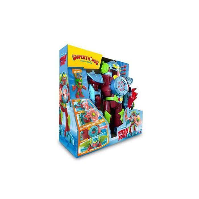 Robot Titan Fury - SUPERTHINGS RIVALS OF KABOOM - Spada - Scudo - Ali - Grilletto - Kid Fury esclusivo