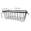 Pack of 5 Stackable Freezer Baskets Freezer Organizing Case Freezer Containers Metal Texture Suitable for Refrigerator