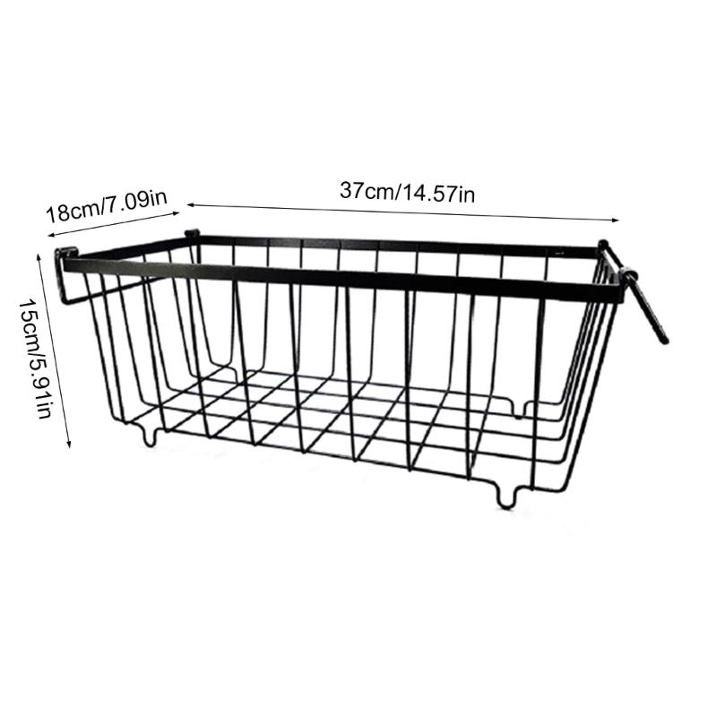 Pack of 5 Stackable Freezer Baskets Freezer Organizing Case Freezer Containers Metal Texture Suitable for Refrigerator