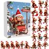 Advent Calendar Resist Monkey Wearing Christmas Hat Design 24-Day Countdown Festive Family Activity Calendar