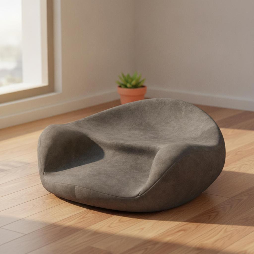 Meditation Cushion Supportive Floor with Contoured Shape Non-Slip