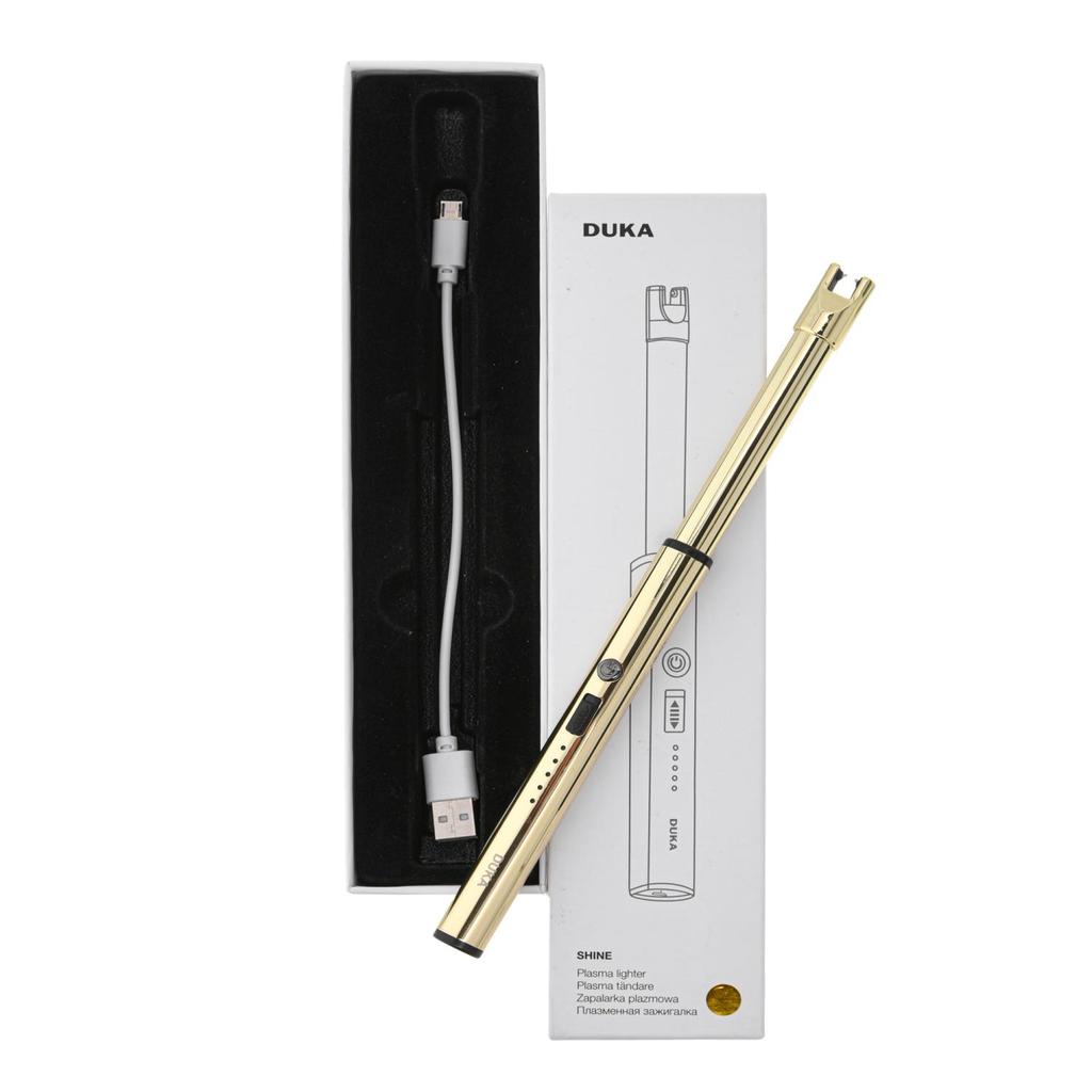 USB Plasma Lighter, Elegant, for Candles & Grill, Shine DUKA