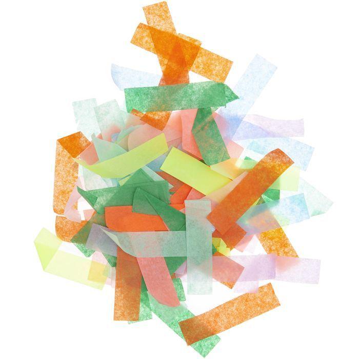 Rectangular Multi-colored Confetti 6 X 1.5 Cm