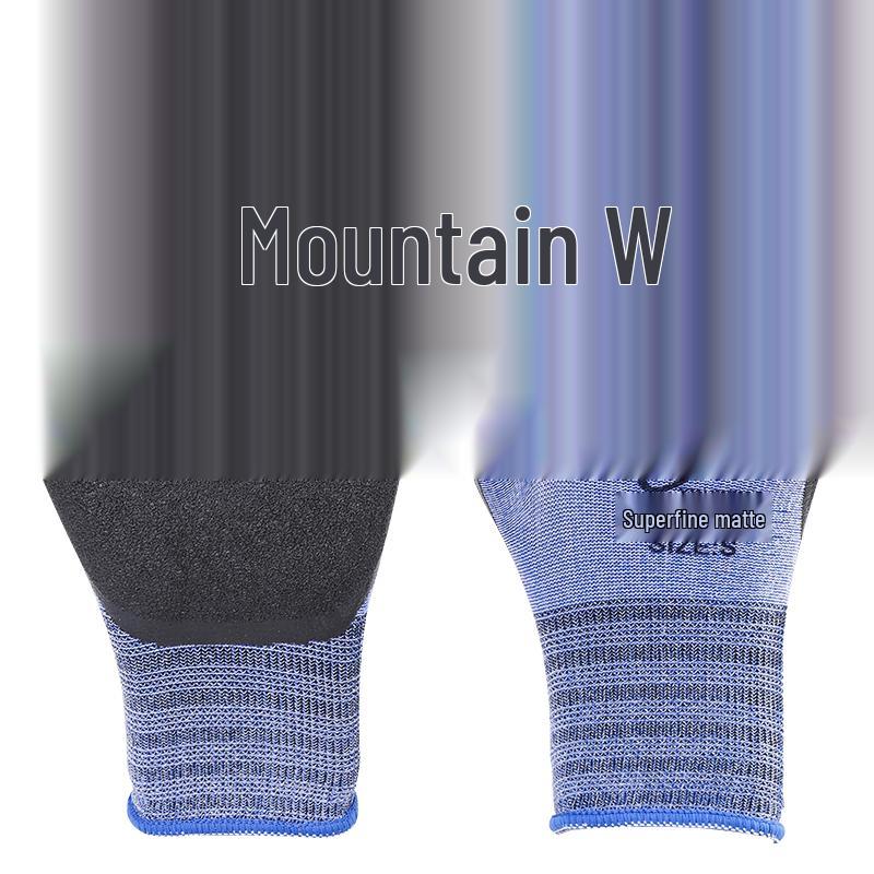 Anti-Slip Wear-Resistant Thickened Construction Rubber Work Gloves