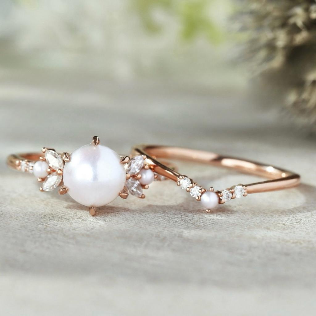 Luxury Ins New High-value Pearl Ring Female Ice Queen Big Pearl Design High-end Jewelry Ring